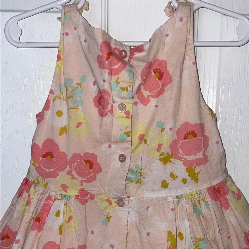 Cherokee Pink Floral Sleeveless Dress With Tulle in Skirt size 5T